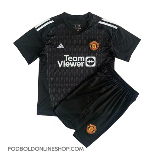 Manchester United Målmand Tredje trøje Børn 2023-24 Kortærmet (+ Korte bukser)
